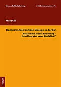 E-Book (pdf) Transnationale Soziale Dialoge in der EU von Philipp Gies