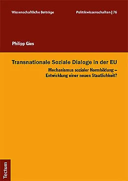 E-Book (pdf) Transnationale Soziale Dialoge in der EU von Philipp Gies