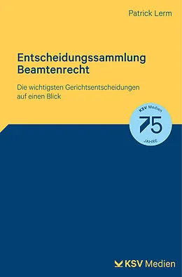 E-Book (pdf) Entscheidungssammlung Beamtenrecht von Patrick Lerm