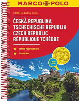 Kartonierter Einband MARCO POLO Reiseatlas Tschechische Republik 1:200.000 von 