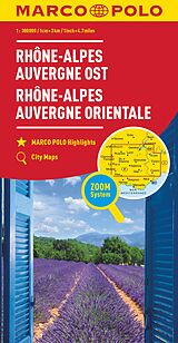 Carte (de géographie) MARCO POLO Regionalkarte Rhône-Alpes, Auvergne Ost 1:300.000 300000 de 