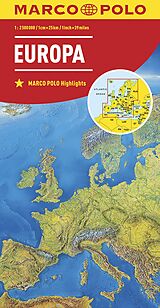 Carte (de géographie) MARCO POLO Länderkarte Europa 1:2,5 Mio. Europe de 