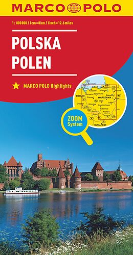 (Land)Karte MARCO POLO Länderkarte Polen 1:800.000 von 