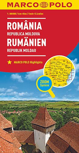 (Land)Karte MARCO POLO Länderkarte Rumänien, Republik Moldau 1:800.000 von Marco Polo