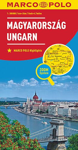 (Land)Karte MARCO POLO Länderkarte Ungarn 1:300.000 von 