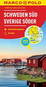 (Land)Karte MARCO POLO Länderkarte Schweden Süd 1:325.000 von 