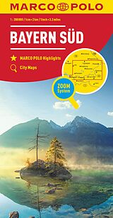 (Land)Karte MARCO POLO Regionalkarte Deutschland 13 Bayern Süd 1:200.000 von 