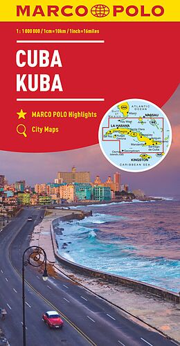 (Land)Karte MARCO POLO Kontinentalkarte Kuba 1:1 Mio. von 