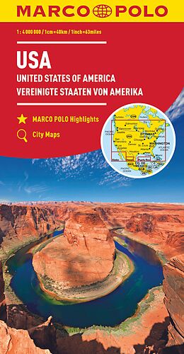 (Land)Karte MARCO POLO Kontinentalkarte USA 1:4 Mio. von Marco Polo
