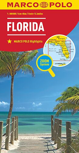 (Land)Karte MARCO POLO Kontinentalkarte Florida 1:800.000 von 