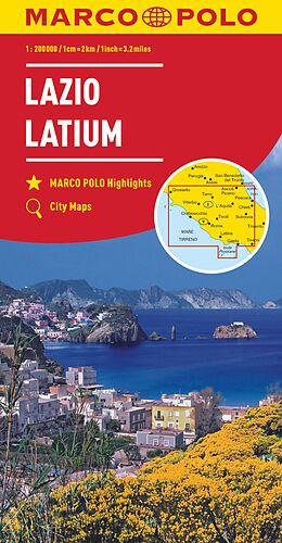 (Land)Karte MARCO POLO Regionalkarte Italien 09 Latium 1:200.000 von 