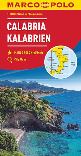 (Land)Karte MARCO POLO Regionalkarte Italien 13 Kalabrien 1:200.000 von 