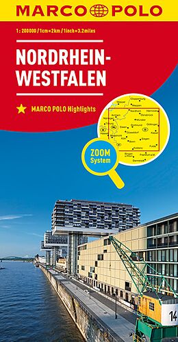 (Land)Karte MARCO POLO Regionalkarte Deutschland 05 Nordrhein-Westfalen 1:200.000 von 