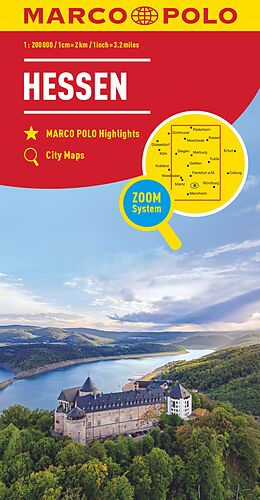 (Land)Karte MARCO POLO Regionalkarte Deutschland 06 Hessen 1:200.000 von 