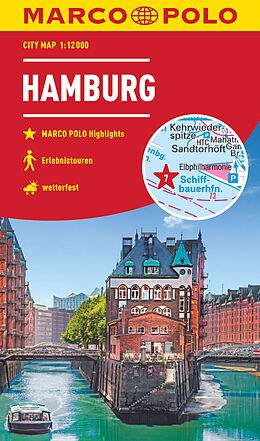 (Land)Karte MARCO POLO Cityplan Hamburg 1:12.000 von 
