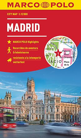 (Land)Karte MARCO POLO Cityplan Madrid 1:12.000 von 