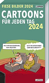 Kalender Fiese Bilder Cartoons für jeden Tag 2024: Tageskalender von Diverse