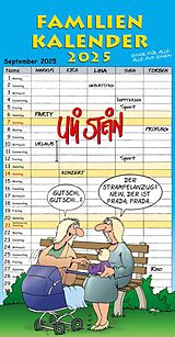 Kalender Uli Stein Familienkalender 2025: Familienplaner mit 5 Spalten von Uli Stein