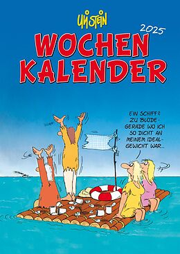 Kalender (Kal) Uli Stein Wochenkalender 2025: Taschenkalender mit Spiralbindung und Gummiband von Uli Stein