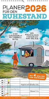Kalender Planer für den Ruhestand 2026: 4 Spalten für jeden Monat von 