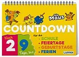 Kartonierter Einband Countdown für die Schule mit der Maus von 