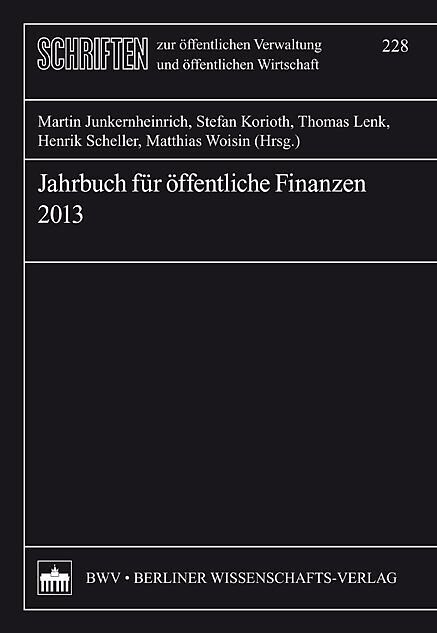 Jahrbuch für öffentliche Finanzen (2013)