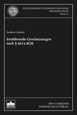 E-Book (pdf) Irreführende Gewinnzusagen nach §661a BGB von Andrea Lindner