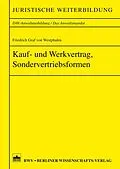 E-Book (pdf) Kauf- und Werkvertrag, Sondervertriebsformen von Friedrich Graf von Westphalen