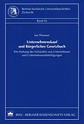 E-Book (pdf) Unternehmenskauf und Bürgerliches Gesetzbuch von Jan Thiessen