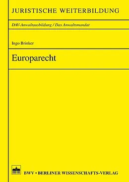 E-Book (pdf) Europarecht von Ingo Brinker