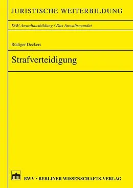 E-Book (pdf) Strafverteidigung von Rüdiger Deckers