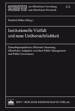 E-Book (pdf) Institutionelle Vielfalt und neue Übersichtlichkeit von Manfred Röber