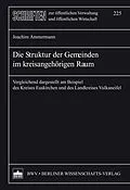 E-Book (pdf) Die Struktur der Gemeinden im kreisangehörigen Raum von Joachim Ammermann