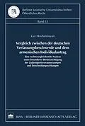 E-Book (pdf) Vergleich zwischen der deutschen Verfassungsbeschwerde und dem armenischen Individualantrag von Gor Hovhannisyan
