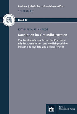 E-Book (pdf) Korruption im Gesundheitswesen von Katharina Reinhardt