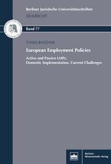 eBook (pdf) European Employment Policies de Tania Bazzani