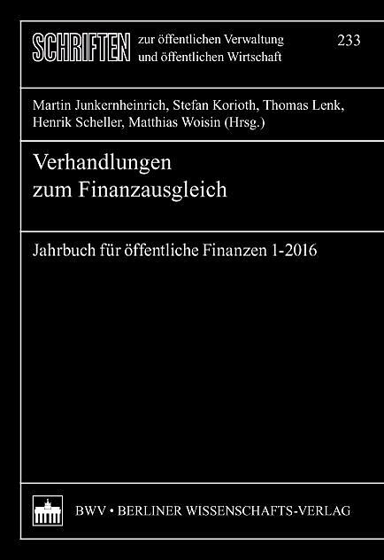 Jahrbuch für öffentliche Finanzen (2016) 1