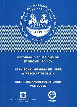 Kartonierter Einband Estnische Gespräche über Wirtschaftspolitik 2/2016 von 