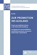 E-Book (pdf) Zur Promotion ins Ausland von Rui Wu