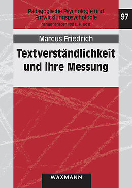E-Book (pdf) Textverständlichkeit und ihre Messung von Marcus Friedrich