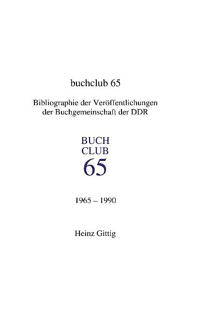 Buchclub 65.