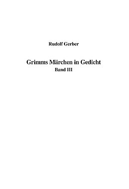 Fester Einband Grimms Märchen in Gedicht von Rudolf Gerber