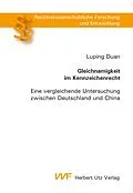 E-Book (pdf) Gleichnamigkeit im Kennzeichenrecht von Luping Duan