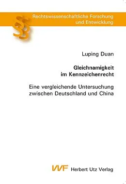 E-Book (pdf) Gleichnamigkeit im Kennzeichenrecht von Luping Duan