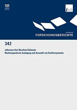 E-Book (pdf) Rechnergestützte Auslegung und Auswahl von Greifersystemen von Johannes Karl Bernhard Schmalz