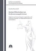 E-Book (pdf) Mediale Öffentlichkeit als Strafzumessungskriterium von Caroline Beyersdorf