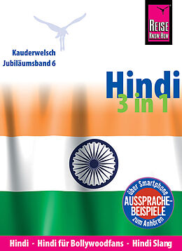 Paperback Reise Know-How Sprachführer Hindi 3 in 1: Hindi, Hindi für Bollywood-Fans, Hindi Slang von Daniel Krasa, Rainer Krack