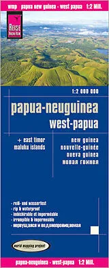gefaltete (Land)Karte Reise Know-How Landkarte Papua-Neuguinea, Indonesien: West-Papua, Molukken (1:2.000.000) von 