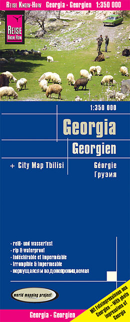 (Land)Karte Reise Know-How Landkarte Georgien / Georgia (1:350.000) von Reise Know-How Verlag Peter Rump