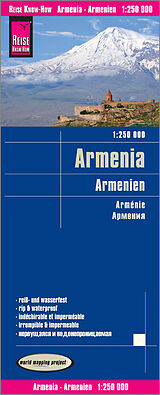 (Land)Karte Reise Know-How Landkarte Armenien / Armenia (1:250.000) von Reise Know-How Verlag Peter Rump